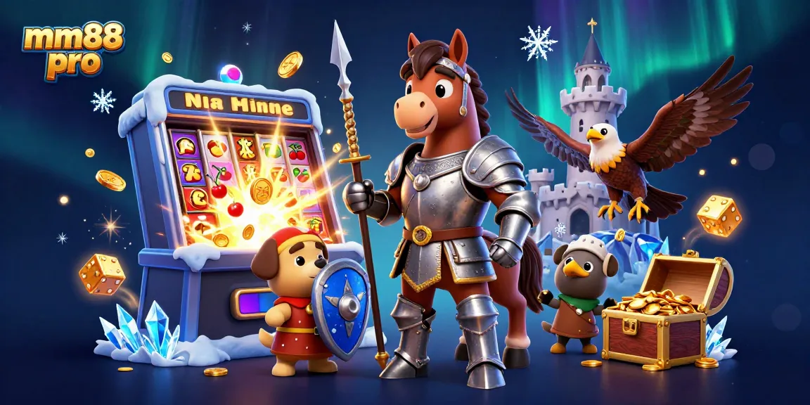 Experience thrilling gameplay with mm88 pro in a vibrant casino scene filled with jackpots and excitement.